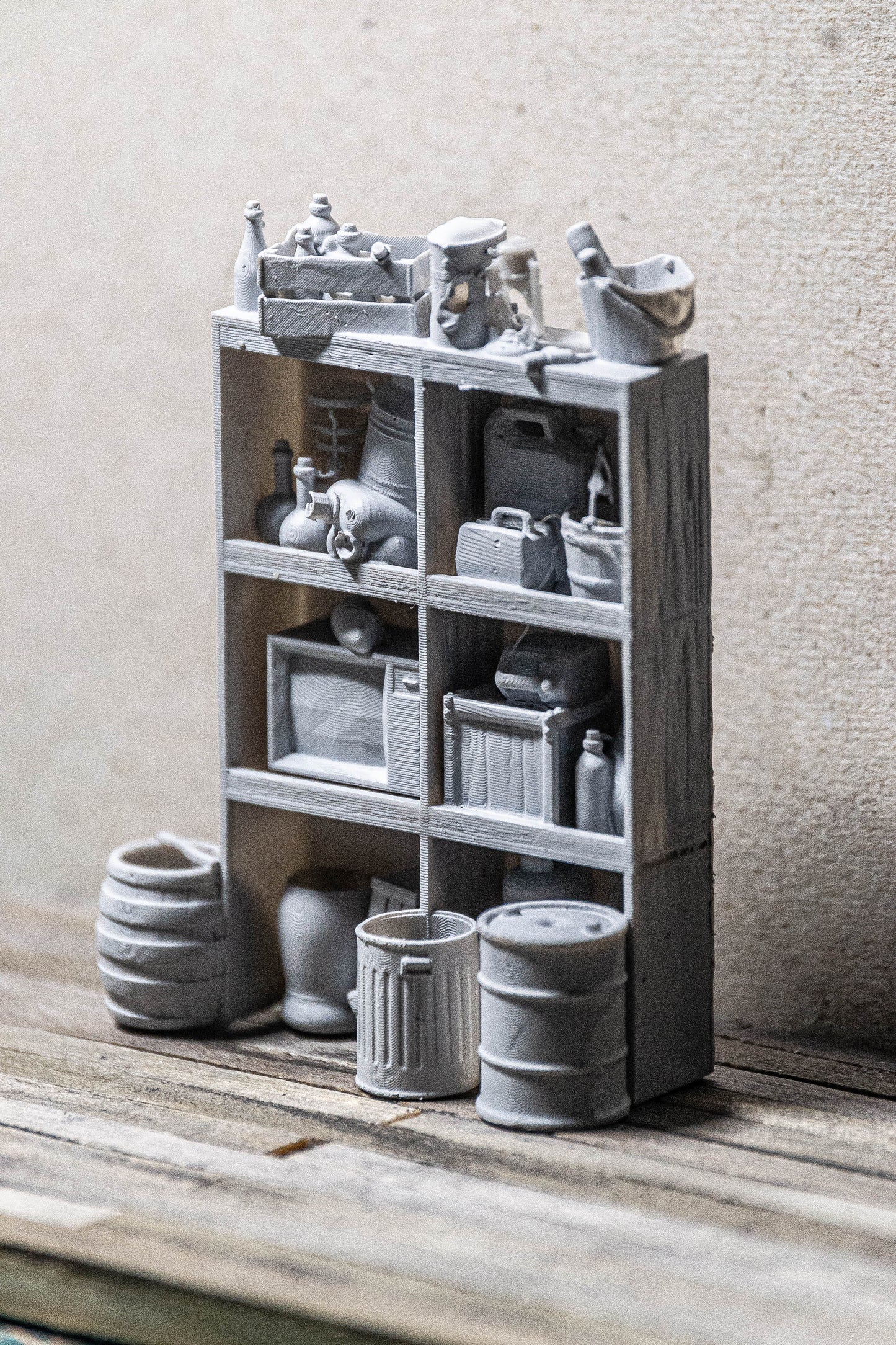 DIY wall cabinet in G/O/S/HO/N (1/22.5, 1/48, 1/64, 1/87, 1/160) scale - WCB-01