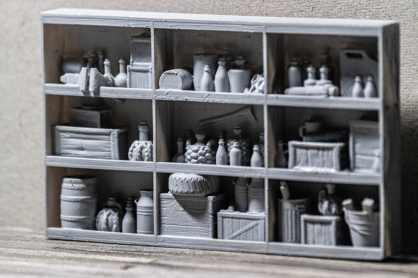 DIY wall cabinet in G/O/S/HO/N (1/22.5, 1/48, 1/64, 1/87, 1/160) scale - WCB-02