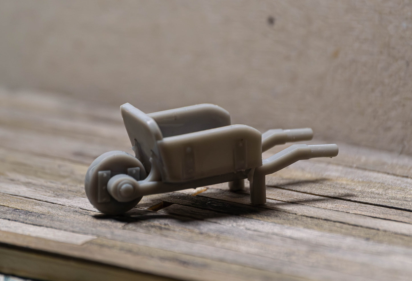 DIY wheelbarrows in G/O/S/HO/N (1/22.5, 1/48, 1/64, 1/87, 1/160) scale