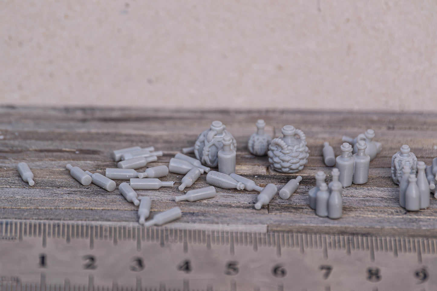 DIY set of bottles G/O/S/HO/N (1/22.5, 1/48, 1/64, 1/87, 1/160) scale