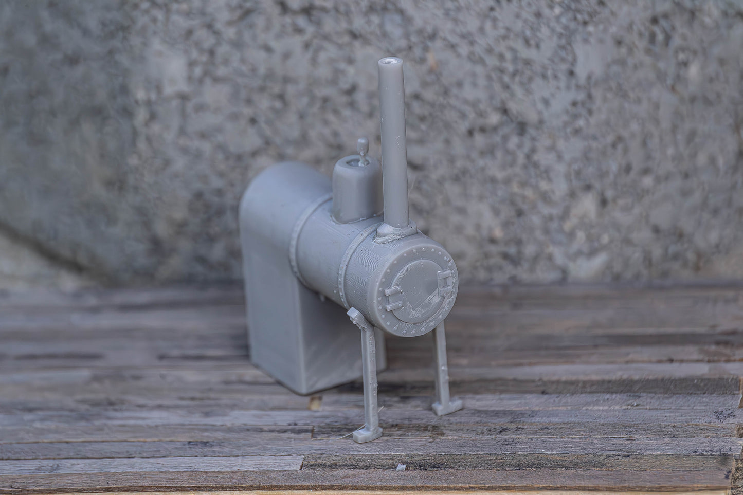 DIY stationary (horizontal) boiler in G/O/S/HO/N (1/22.5, 1/48, 1/64, 1/87, 1/160) scale