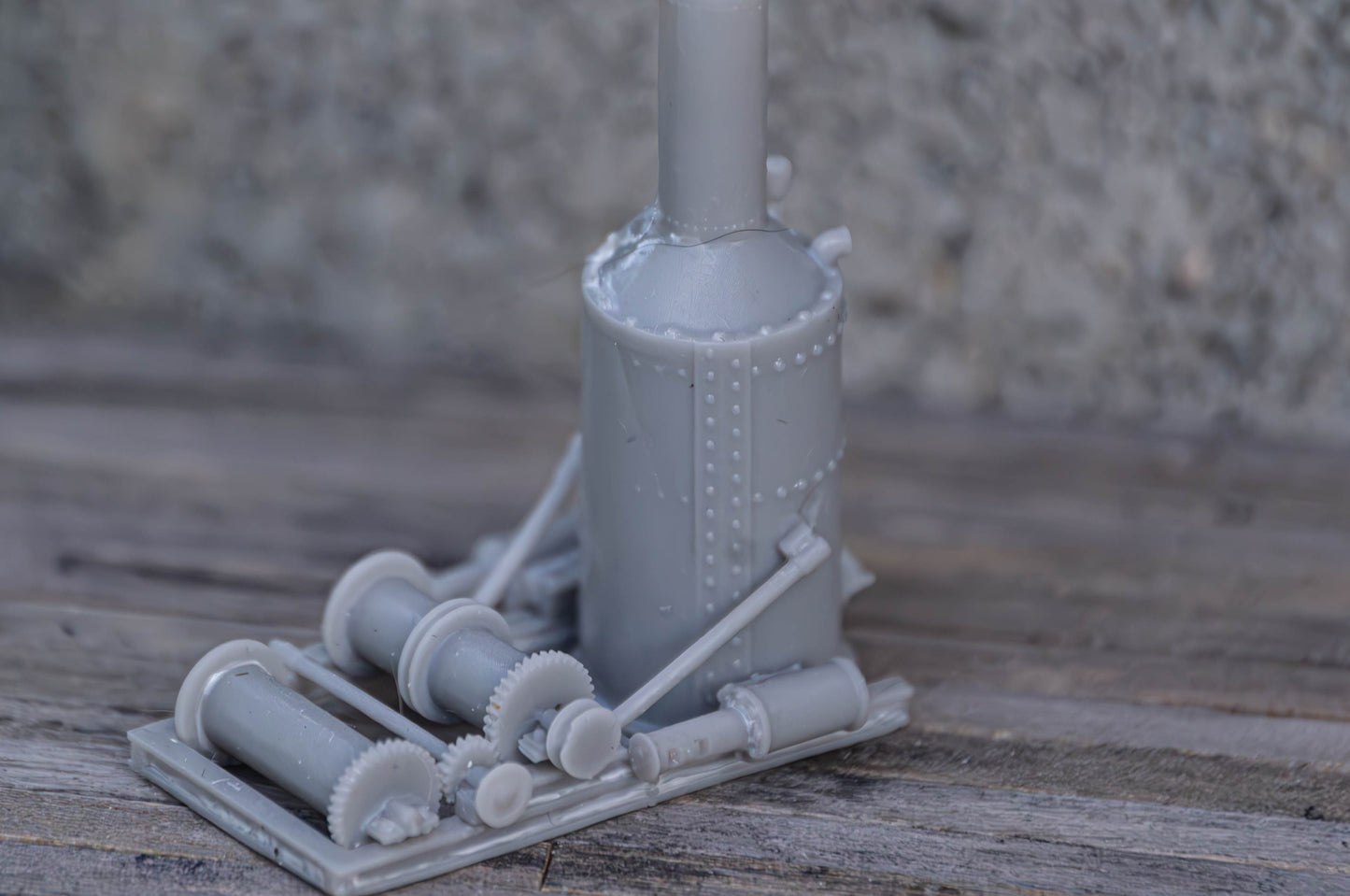 DIY steam boiler and double drum winch in G/O/S/HO/N (1/22.5, 1/48, 1/64, 1/87, 1/160) scale